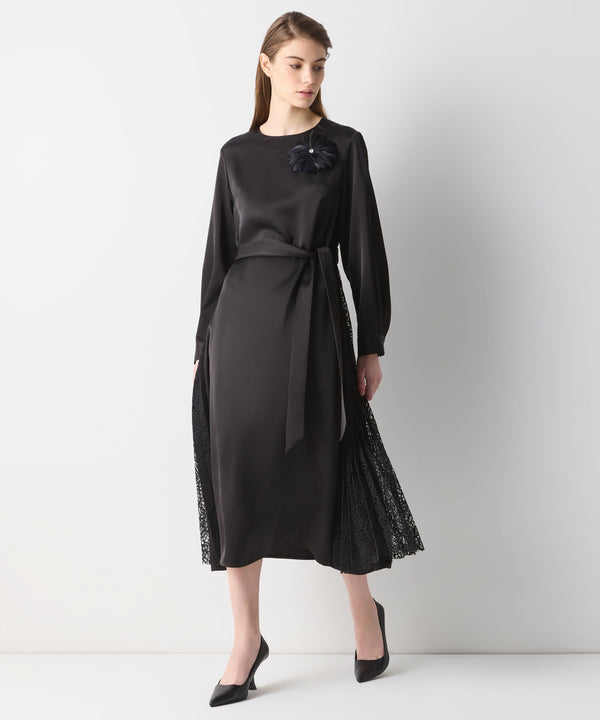 Ipekyol Brooch-Embellished Midi Dress Black