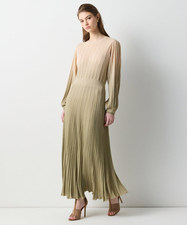 Ipekyol Gradient Color Transition Knitwear Dress Gold
