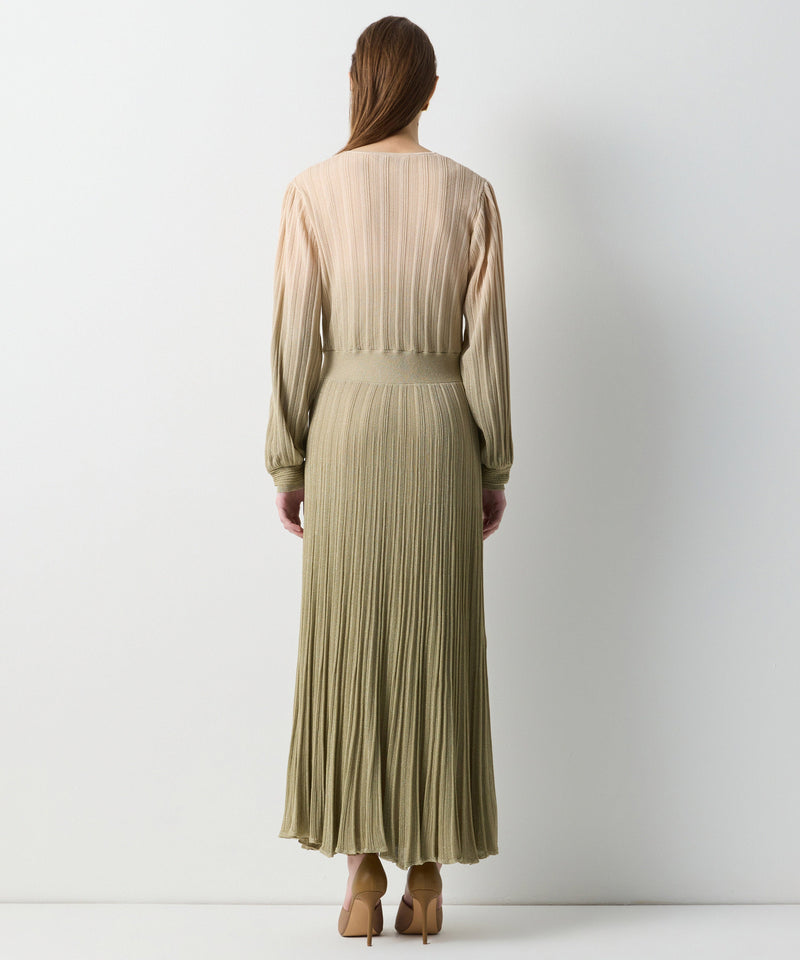 Ipekyol Gradient Color Transition Knitwear Dress Gold