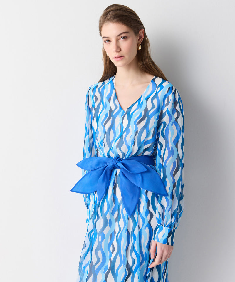 Ipekyol Patterned Dress Blue