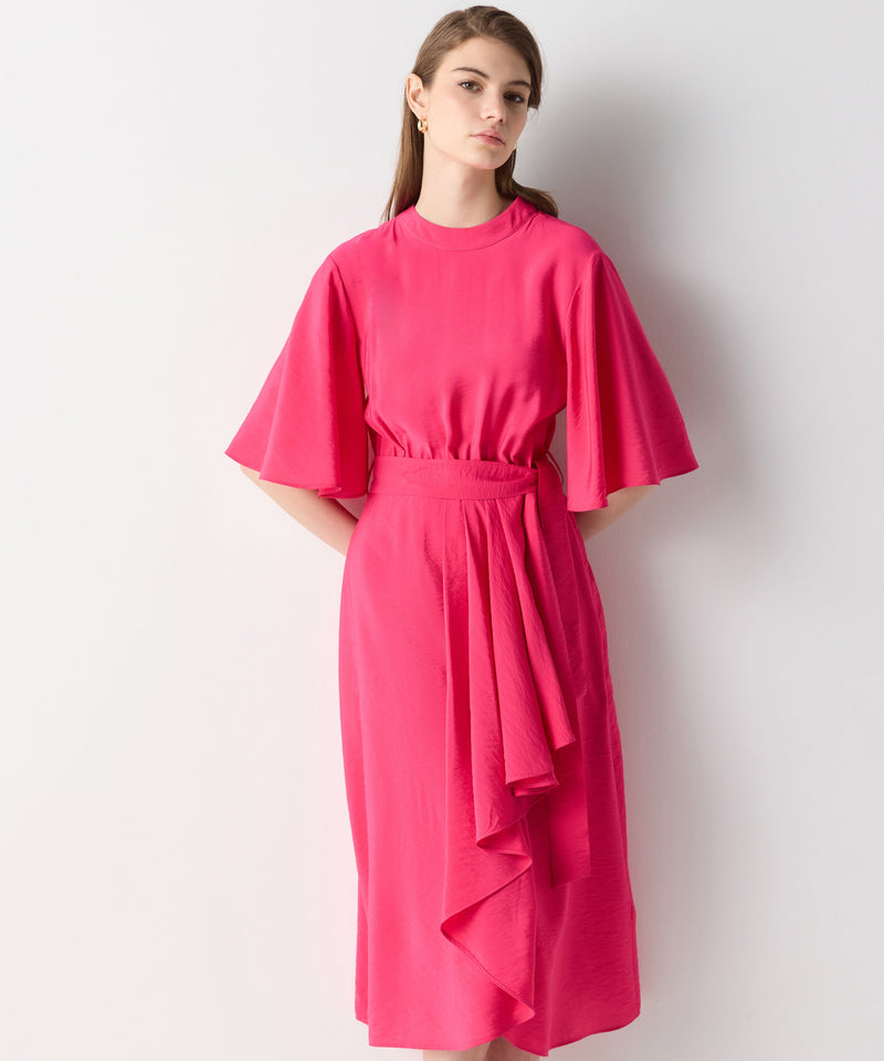 Ipekyol Asymmetric Flounce Dress Pink