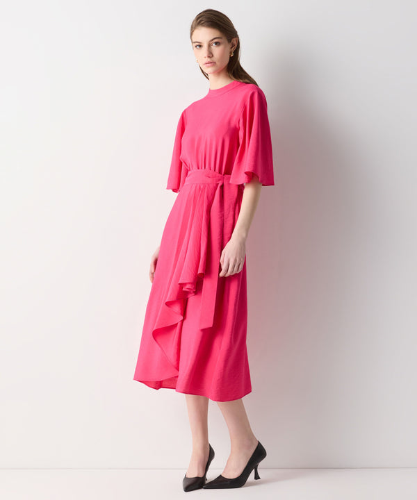 Ipekyol Asymmetric Flounce Dress Pink