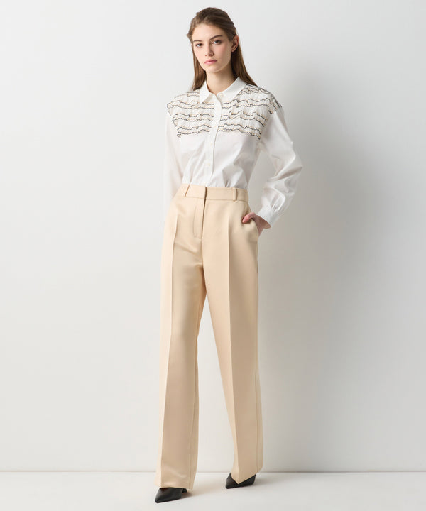 Ipekyol Wide Leg Fit Trousers Natural