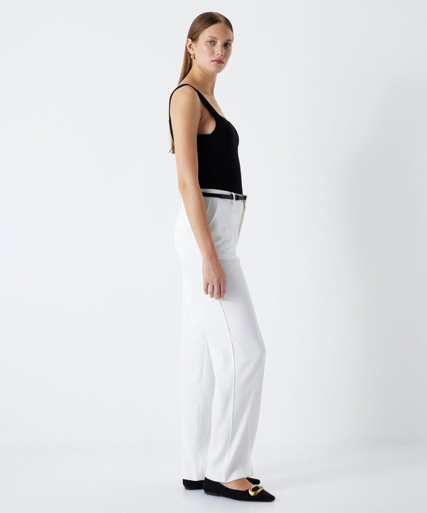 Ipekyol Straight Fit Trousers Off White