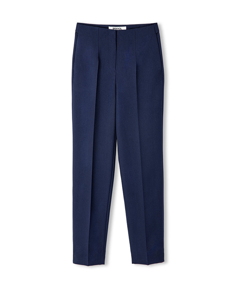 Ipekyol Cigarette Fit Trousers Navy Blue