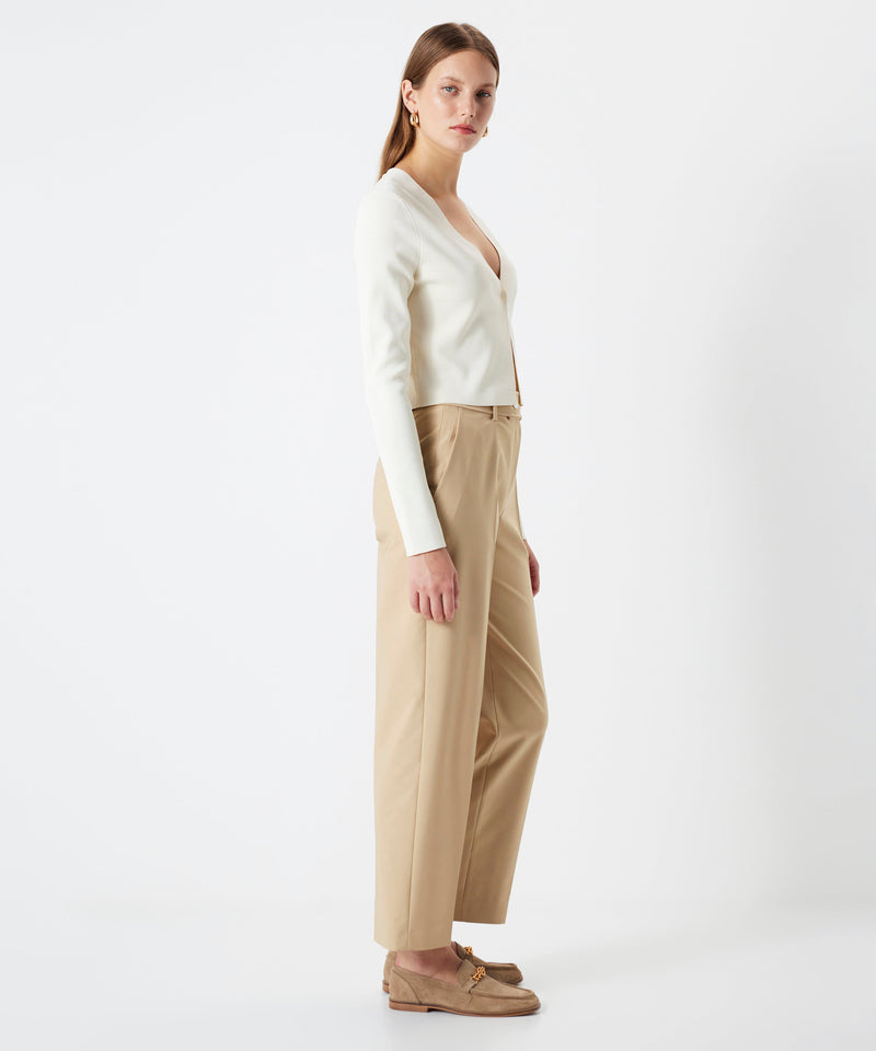 Ipekyol Trousers With Metal Accessories Natural