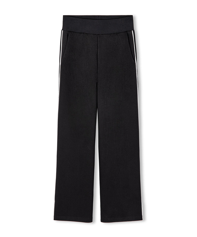Ipekyol Contrast Piping Trousers Black