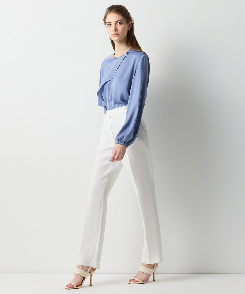 Ipekyol Straight Fit Formal Trousers Off White