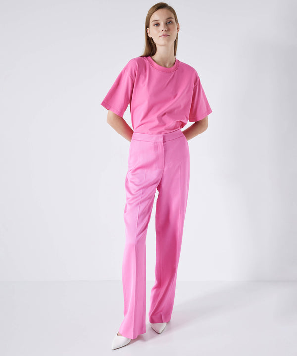Ipekyol Mid Waist Straight Fit Trousers Pink
