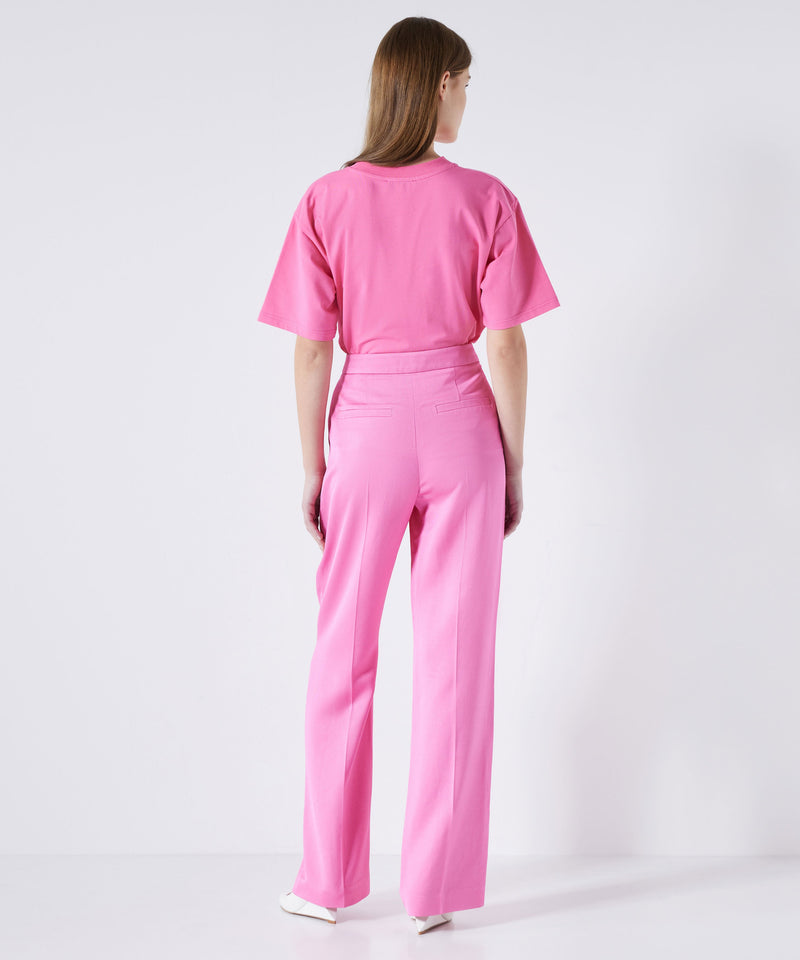 Ipekyol Mid Waist Straight Fit Trousers Pink