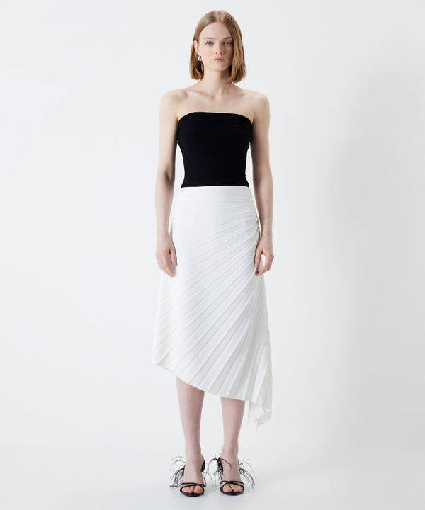 Ipekyol Pleated Midi Skirt Off White