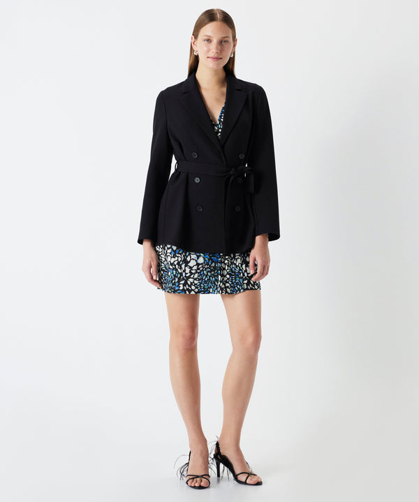 Ipekyol Belted Jacket With 6-Button Black