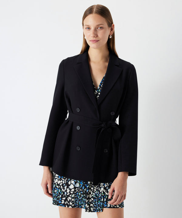 Ipekyol Belted Jacket With 6-Button Black