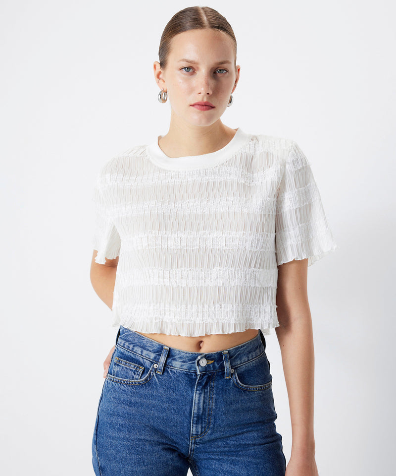Ipekyol Contrast Textured Blouse White