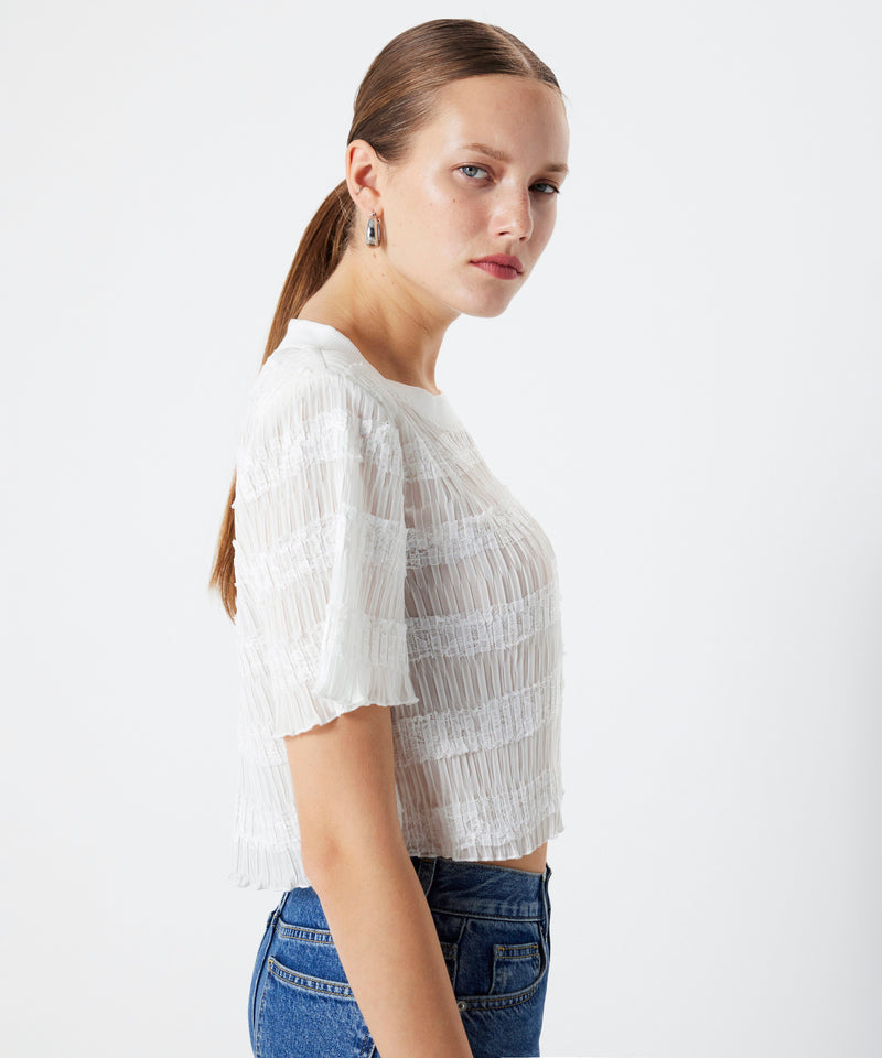 Ipekyol Contrast Textured Blouse White