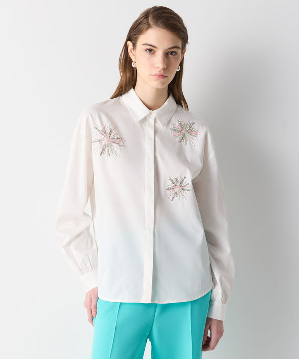 Ipekyol Embroidered Poplin Shirt Off White