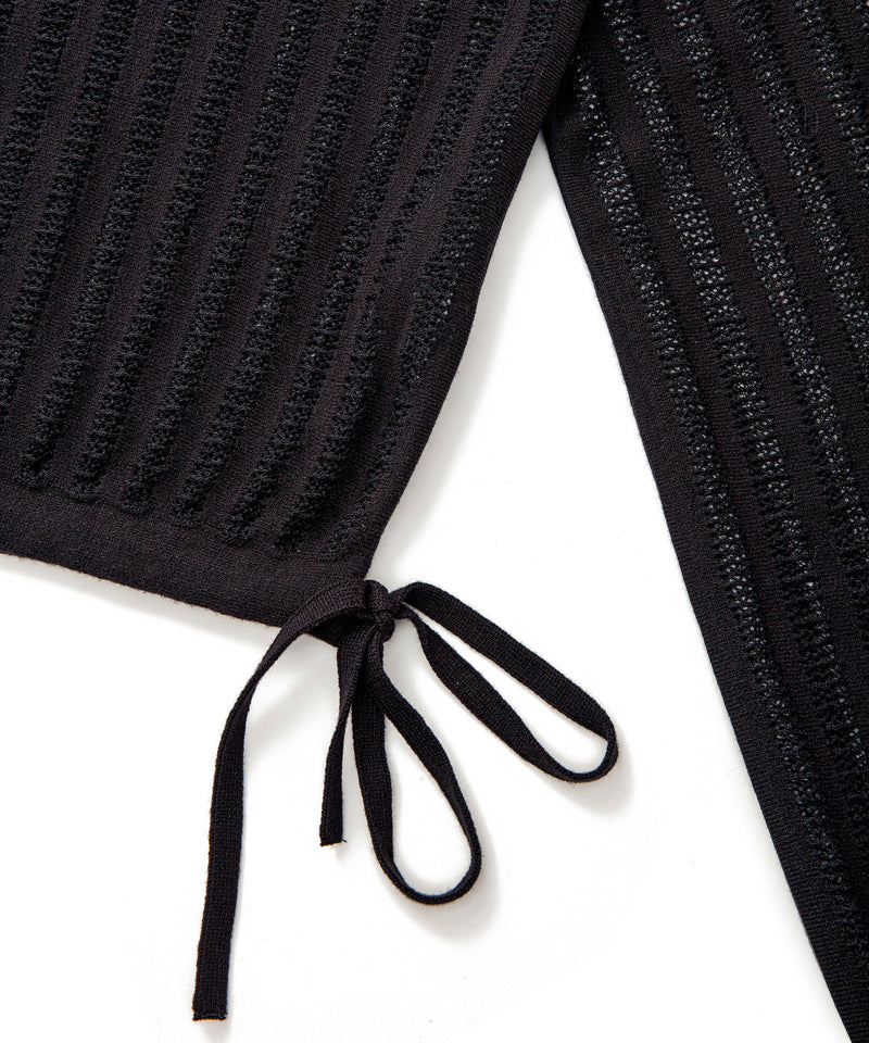 Ipekyol Transparent Textured Knitwear Black