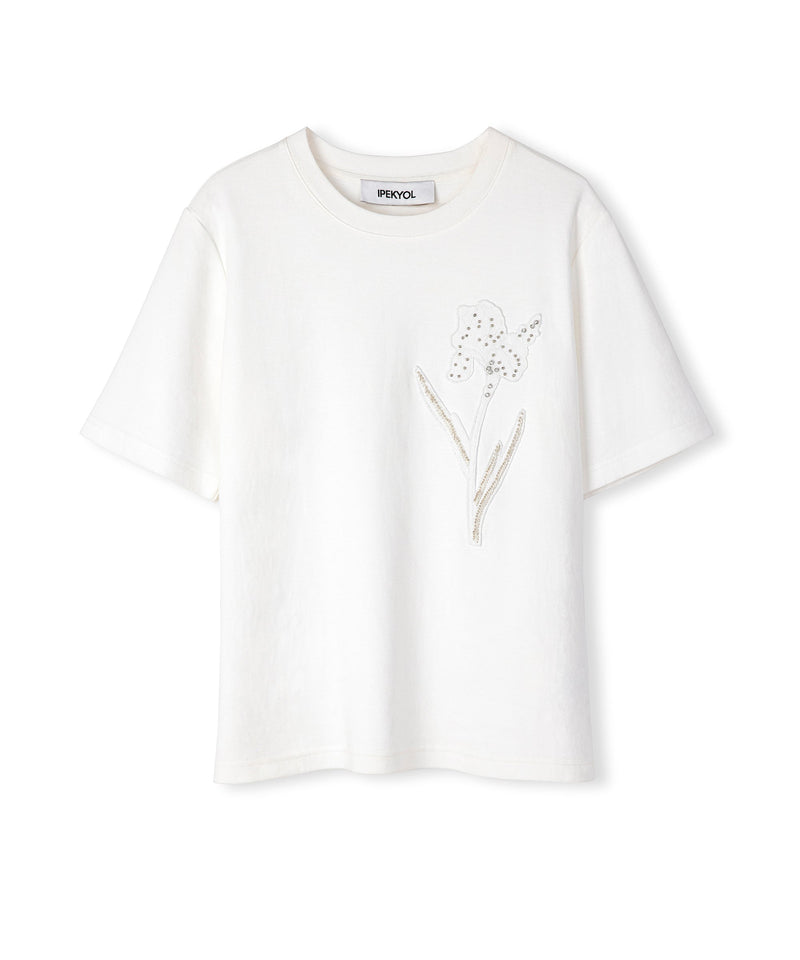 Ipekyol T-Shirt With Floral Applique White