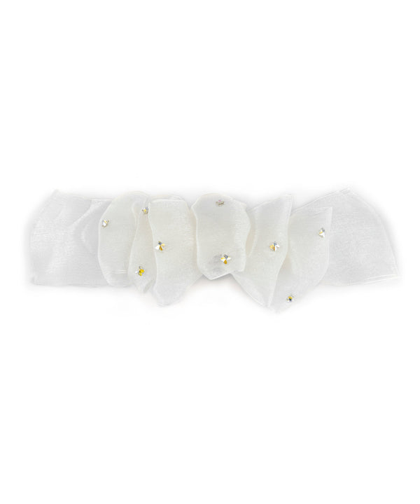 Ipekyol Embroidered Tulle Hair Accessory White