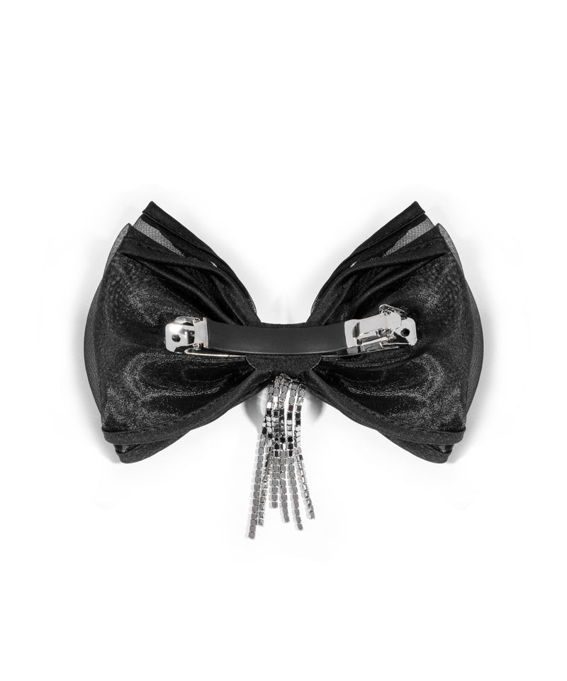 Ipekyol Crystal Stone Bow Hair Accessory Black