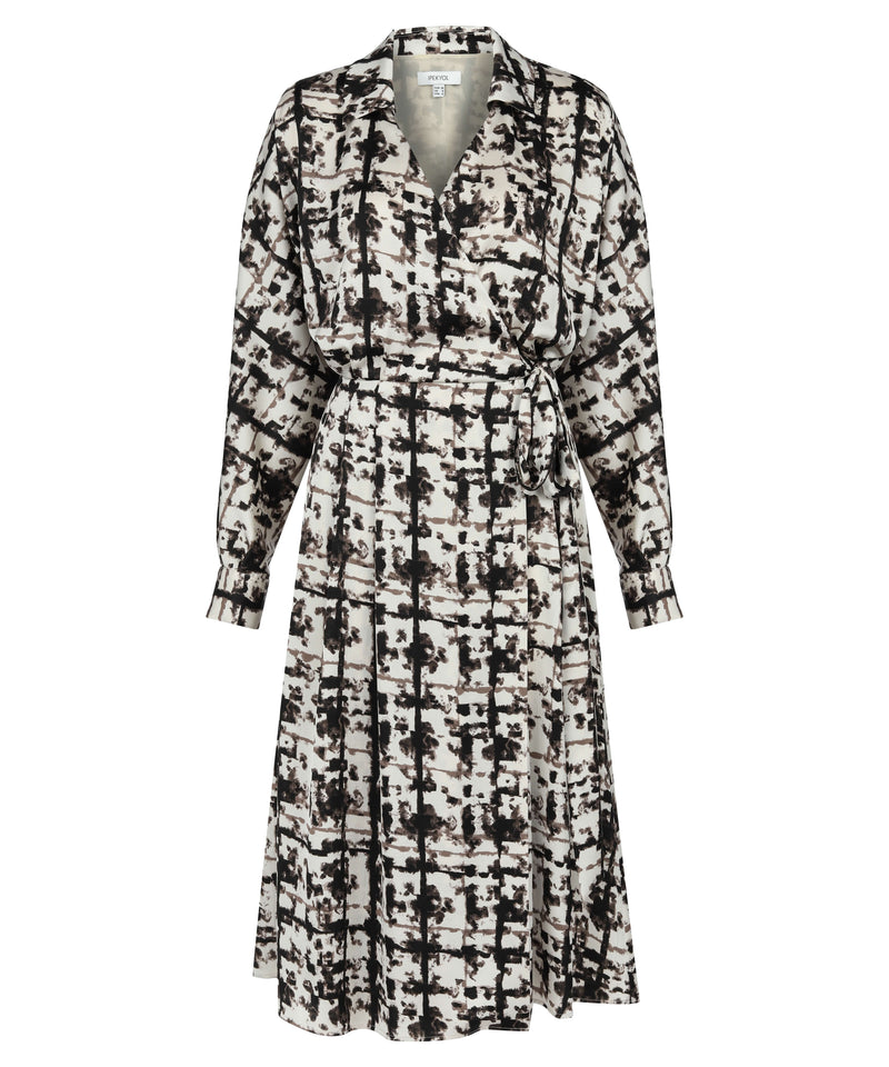 Ipekyol Patterned Wrap Detail Dress Oil