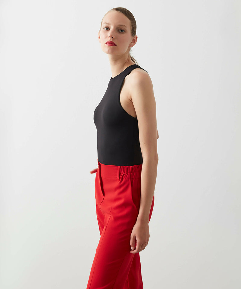 Ipekyol Solid Elastic Waist Trouser Red