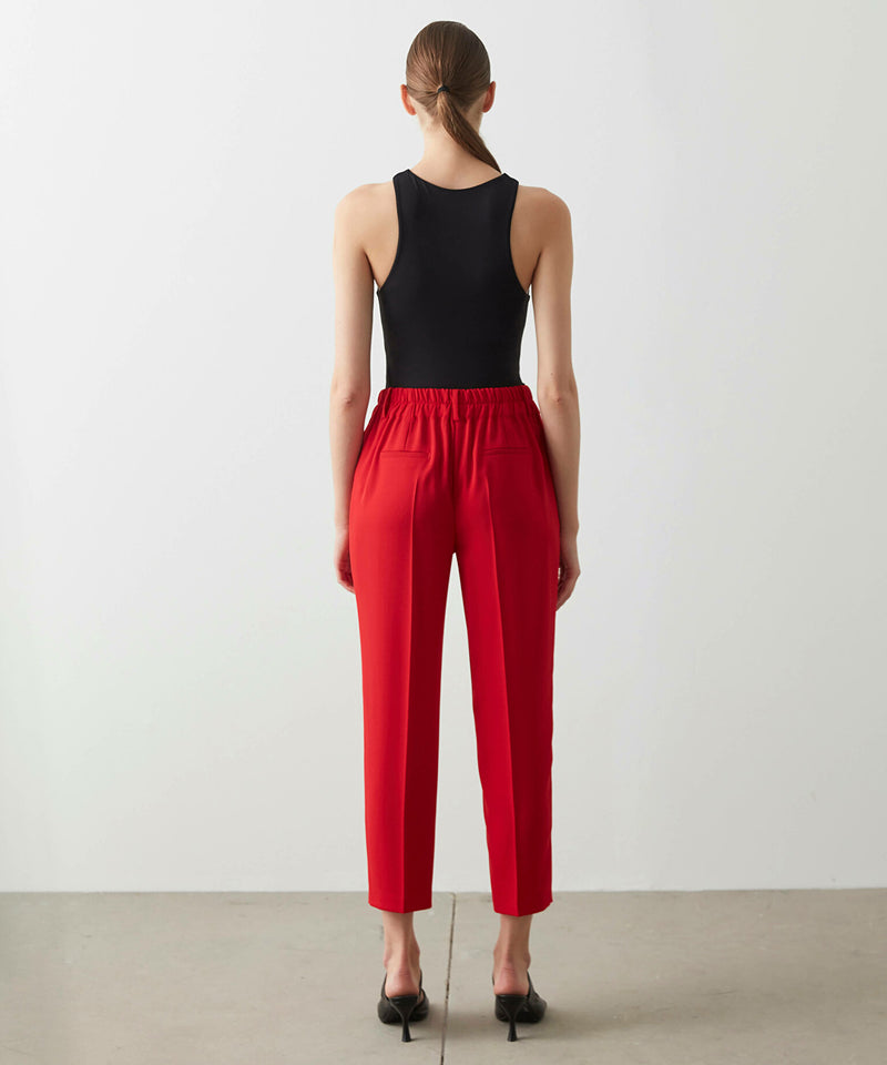 Ipekyol Solid Elastic Waist Trouser Red