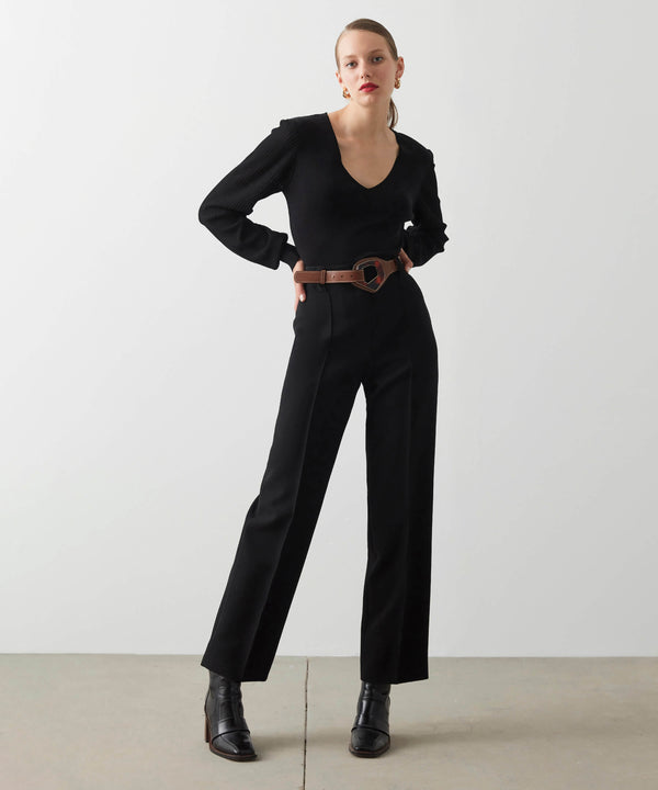 Ipekyol Wide Leg Trouser Black