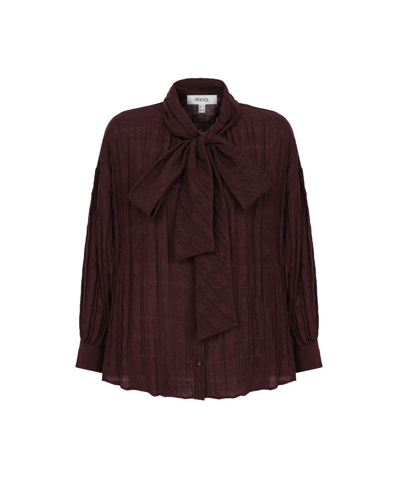 Ipekyol Lace-Up Detail Blouse Cherry