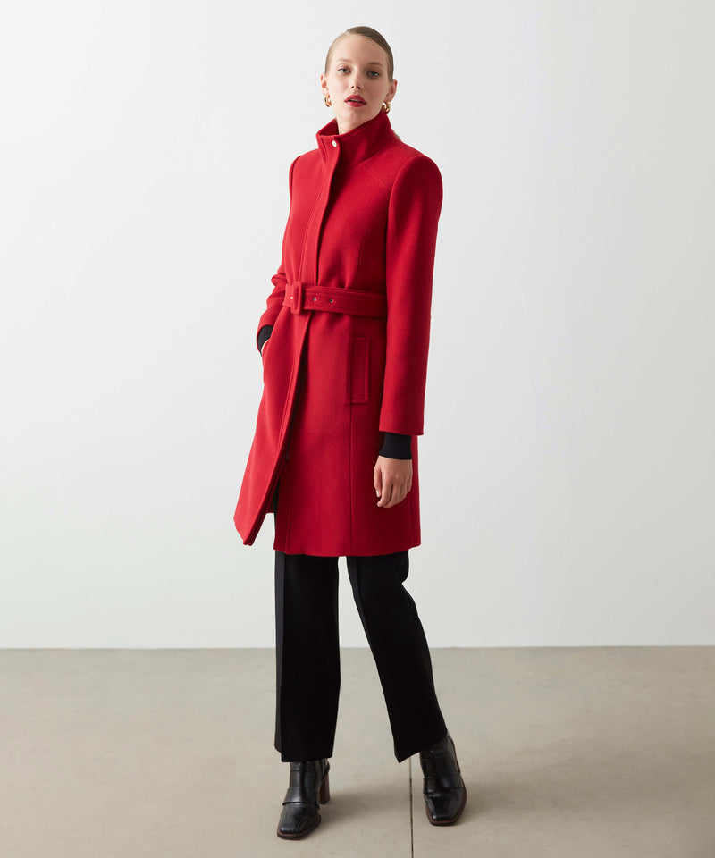 Ipekyol Classic Cut Coat Red