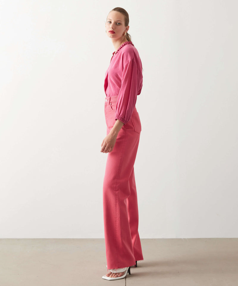 Ipekyol Denim High Waist Trouser Fuschia