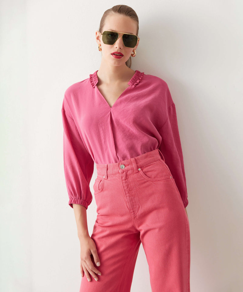 Ipekyol Denim High Waist Trouser Fuschia