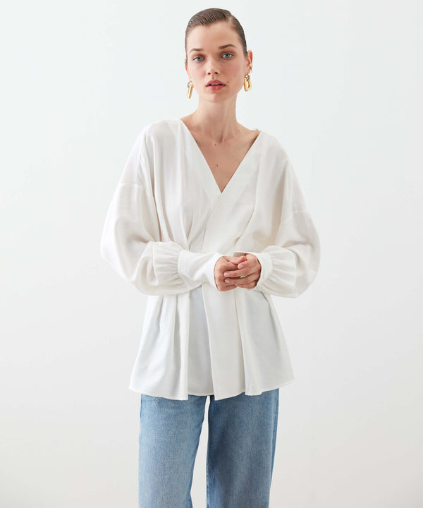 Ipekyol Waist Accent Blouse Off White