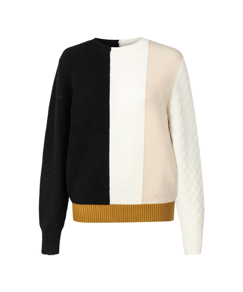 Ipekyol Colorblock Angora Blend Knitwear Beige Mlg