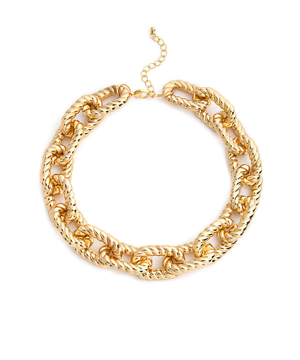 Ipekyol Twisted Chain Detail Necklace Gold