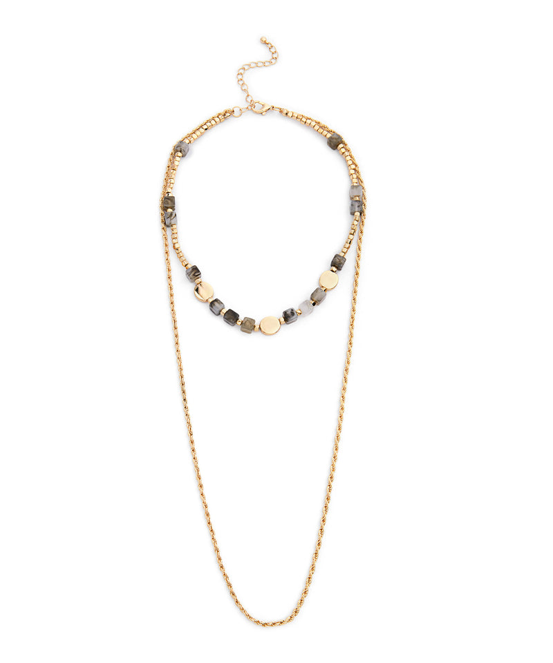 Ipekyol Stone Detail Multi-Necklace Gold