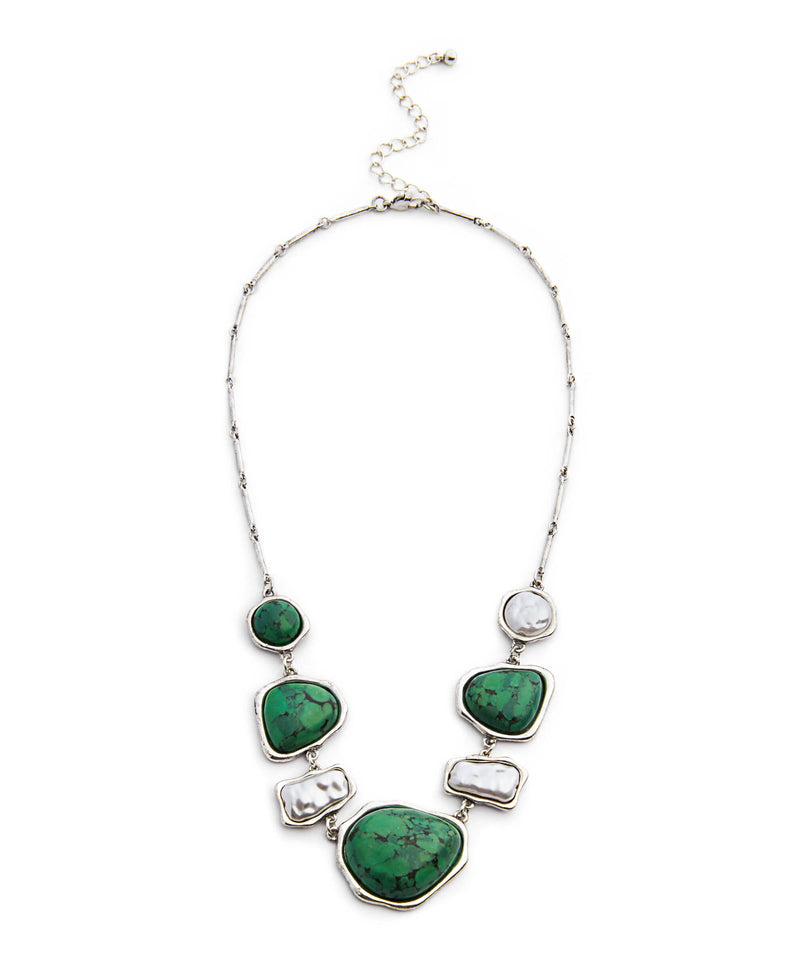Ipekyol Agate Stone Necklace Green