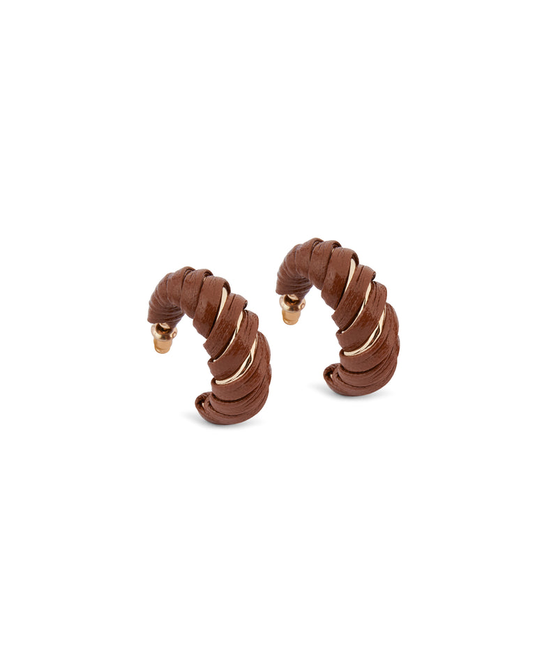 Ipekyol Twisted Detail Earrings Bronze