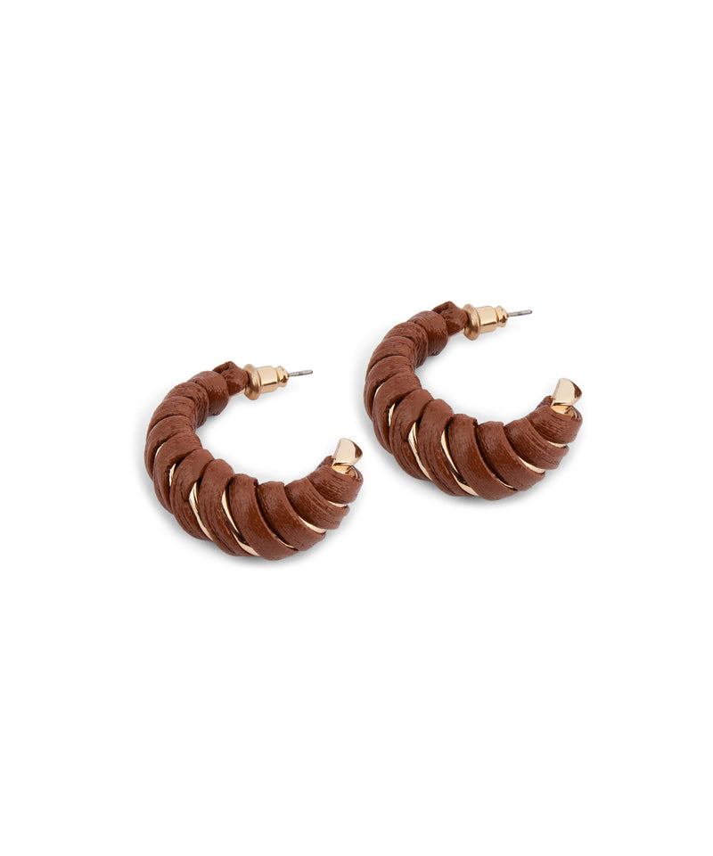 Ipekyol Twisted Detail Earrings Bronze