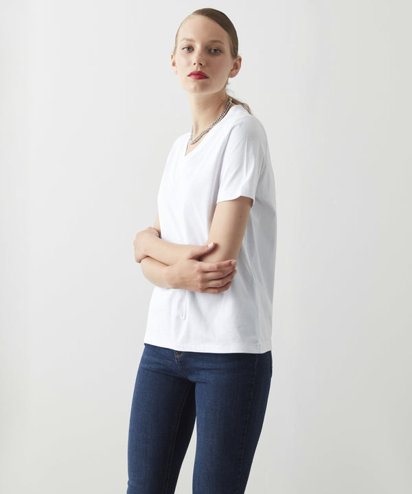 Ipekyol Basic V-Neck T-Shirt Optique White