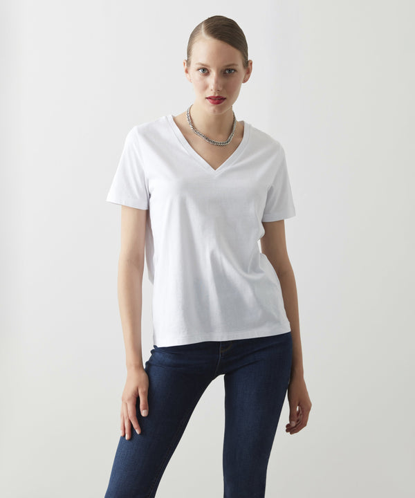 Ipekyol Basic V-Neck T-Shirt Optique White