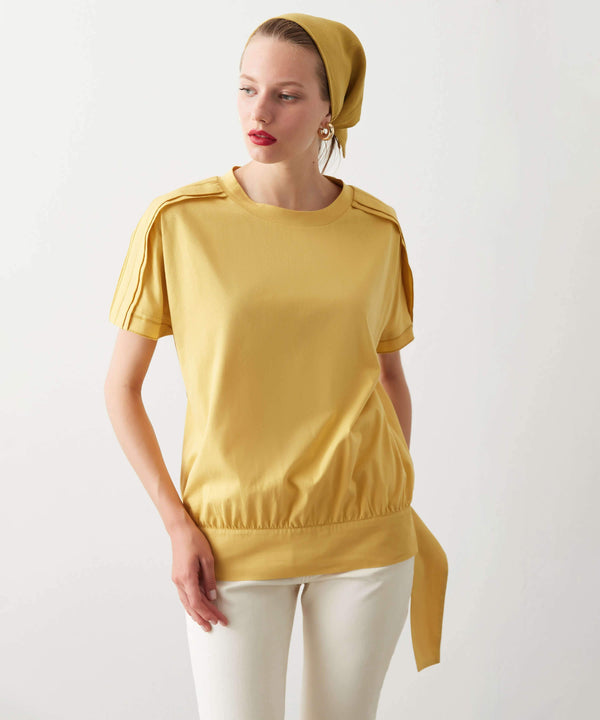 Ipekyol Shoulder Detail T-Shirt Yellow