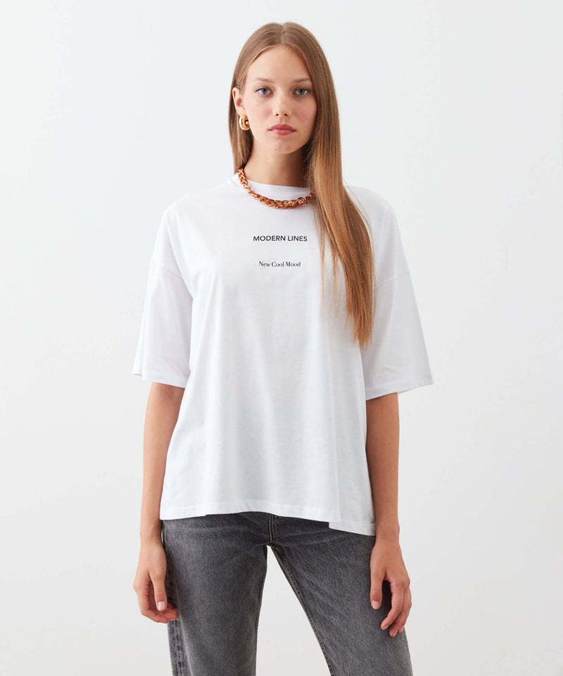 Ipekyol Slogan Print T-Shirt White