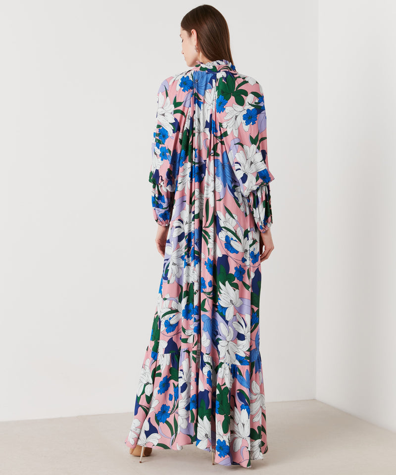 Ipekyol All Over Big Floral Printed Maxi Dress Blue
