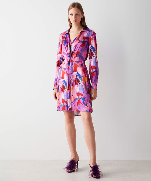 Ipekyol Abstract Patterned Short Dress Lilac
