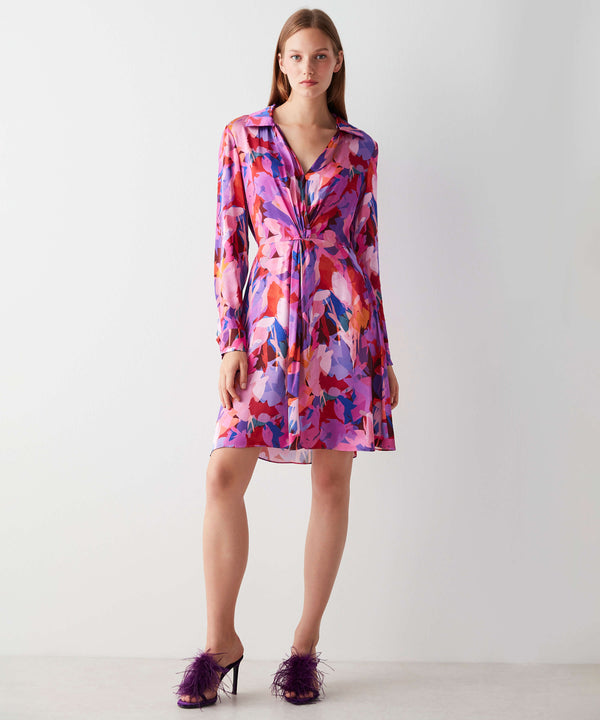 Ipekyol Abstract Patterned Short Dress Lilac