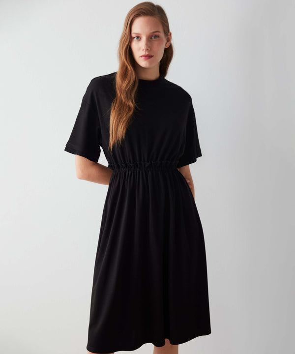 Ipekyol Midi Dress With Ruffle Detail Black