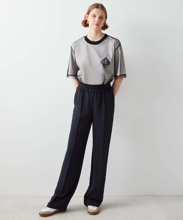 Ipekyol Wide Leg Trouser With Elasticated Waistband Navy