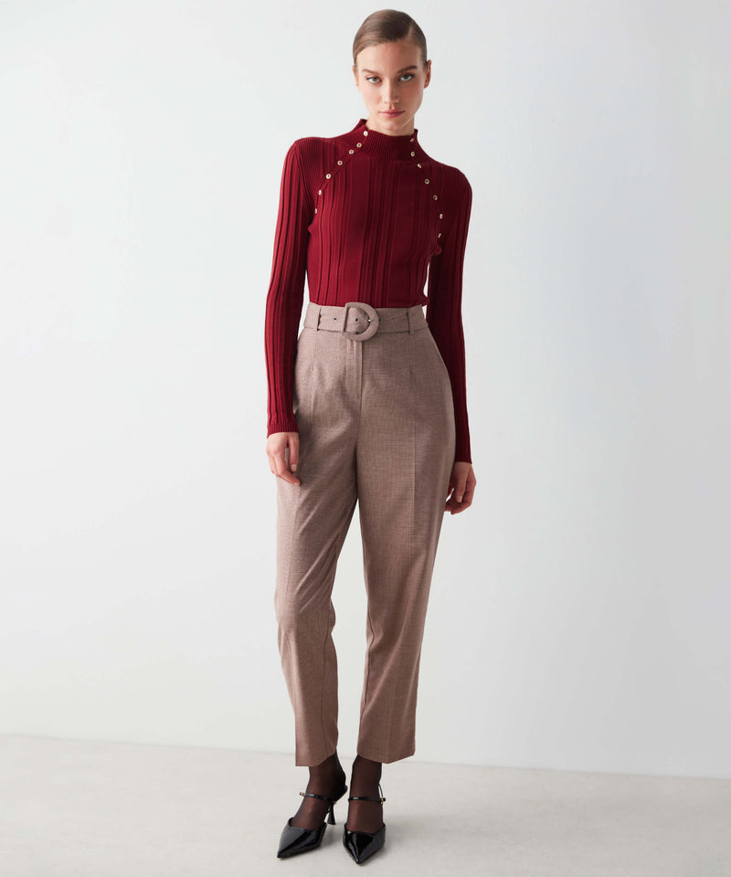 Ipekyol High Waist Trousers With Belt Red