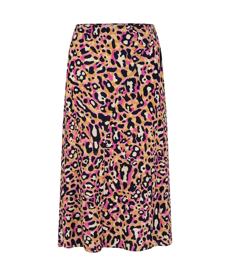 Ipekyol All Over Leopard Printed Skirt Fuschia